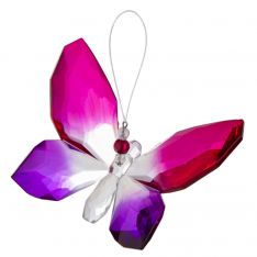 Ganz Crystal Expressions Two Tone Hanging Butterfly - Pink & Purple