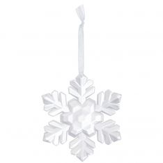 Ganz Crystal Expressions Frosted Snowflake Ornament Floral