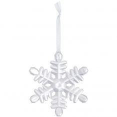 Ganz Crystal Expressions Frosted Snowflake Ornament Star