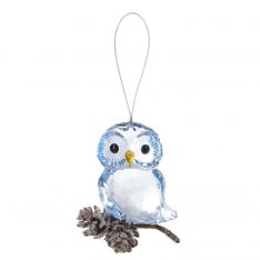 Ganz Crystal Expressions Winter Pinecone Owl Ornament