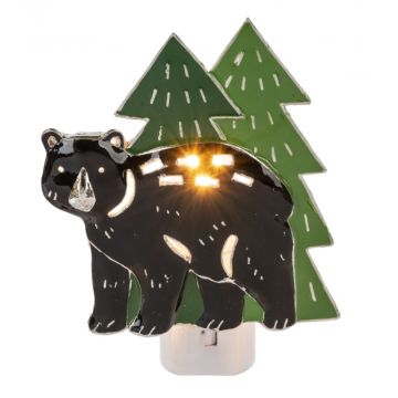 Ganz Midwest-CBK Lights In The Night Bear in Woods Night Light