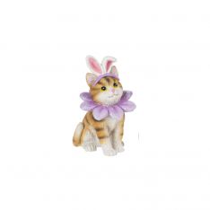 Ganz Easter Cat Dressed As Chick Figurine