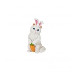 Ganz Easter Cat Holding Carrot Figurine