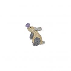 Ganz Pebble Bunny With Purple Butterfly Charm