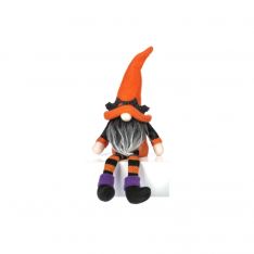 Ganz Halloween Friends Orange Witch Gnome Shelf Sitter