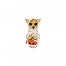 Ganz Halloween Costume Dog Tan Mummy Figurine