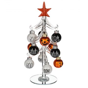 Ganz Halloween Tree With Ornaments - Clear