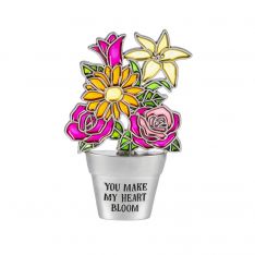 Ganz Flowershop Stained Glass "You Make My Heart Bloom" Figurine