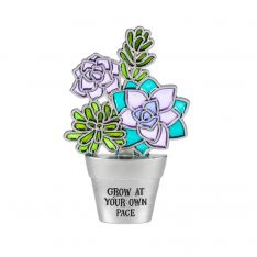 Ganz Flowershop Stained Glass "Grow At Your Own Pace" Figurine