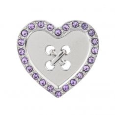 Ganz Moms are Like Buttons Charm - Purple