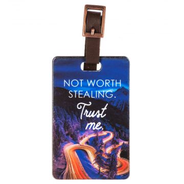 Ganz Luggage Tag - Not Worth Stealing Trust Me