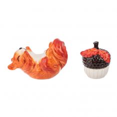 Ganz Squirrel and Acorn Staking Salt & Pepper Shakers