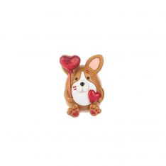 Ganz Pawsitively Yours Forever Dog Holding Balloon Figurine