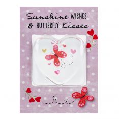 Ganz Love Bug Pocket Charm on Backer Card - Sunshine Wishes And Butterfly Kisses