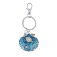 Ganz By The Shore "Turtle Go With The Flow" Key Ring