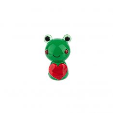 Ganz Miniature World Glass Frog Figurine with Heart