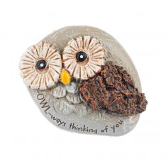 Ganz Hooos in the Garden "OWL-ways Thinking Of You" Stone