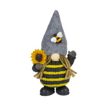 Ganz Life is Sweet Bee Gnome Figurine - Holding Sunflower