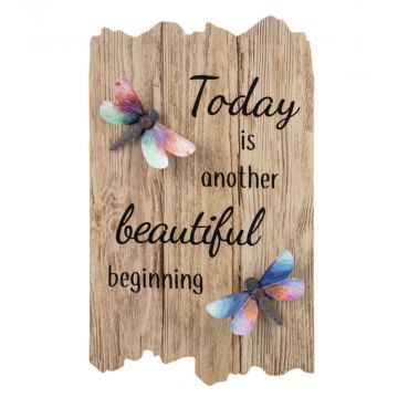 Ganz Happy Thoughts Wall Plaque - Beautiful Beginning