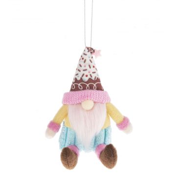Ganz Sweet Celebrations Gnome Ornament - Pink Trimed Hat