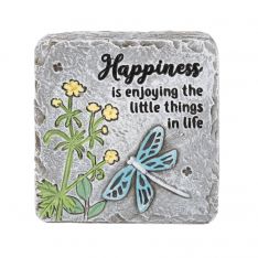 Ganz Bas Relief Block Talk - Happiness Is Enjoying The Little Things