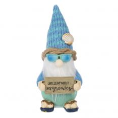 Ganz Coastal Gnome Figurine - Shellin With My Gnomies
