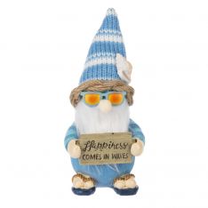 Ganz Coastal Gnome Figurine - Happiness Comes In Waves