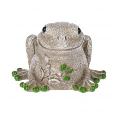 Ganz Pebble Frog Figurine - Sitting With Hands Down