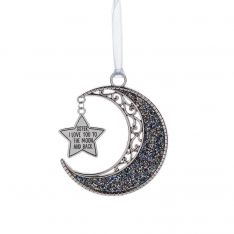 Ganz I Love You To The Moon And Back Ornament - Sister