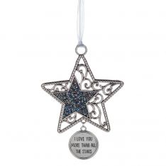 Ganz I Love You To The Moon And Back Ornament - I Love You More