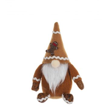 Ganz Gingerbread Greetings Gnome Gingerbread On Hat Ornament
