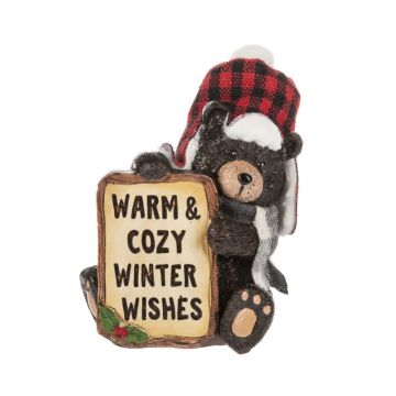 Ganz Cozy Cabin Warm And Cozy Winter Wishes Figurine