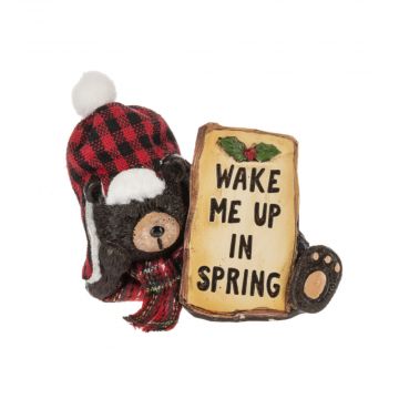 Ganz Cozy Cabin Wake Me Up In Spring Figurine