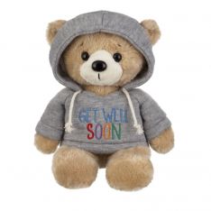 Ganz Hoodie Bear Get Well Soon Stuffed Animal