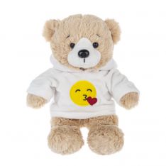 Ganz Sweet-Tweets Hoodie Bear - Kiss Emoji Stuffed Animal