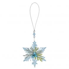 Ganz Kissing Krystals Winter Ice Teeny Snowflake Ornament - Type E