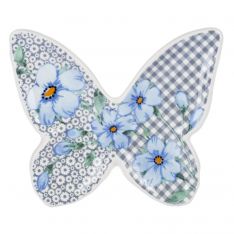 Ganz Midwest-CBK Floral Butterfly Trinket Dish - Blue