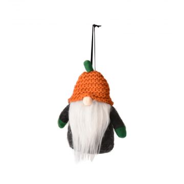 Ganz Halloween Gnome Ornament - Pumpkin