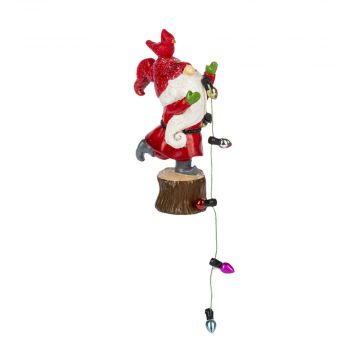 Ganz Midwest-CBK Gnome Figurine - With Christmas Lights