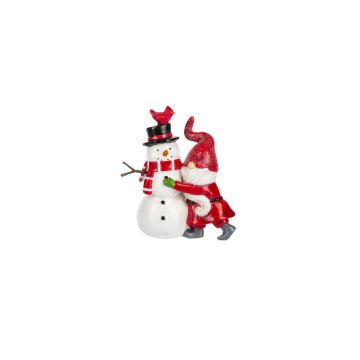 Ganz Midwest-CBK Gnome Figurine - With Snowman