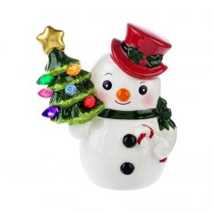 Ganz Midwest-CBK LED Light Up Retro Snowman Mini Shimmer