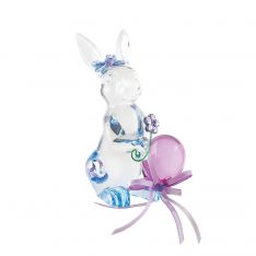 Department 56 Studio Brands Facets Standing Bunny with Egg - Blue