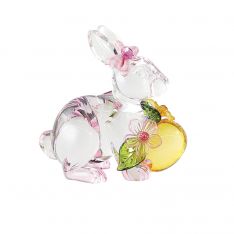 Department 56 Studio Brands Facets Sitting Bunny with Egg - Pink