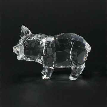 Facets Acrylic Standing Pig Figurine