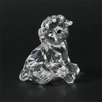 Facets Acrylic Sitting Puppy Figurine