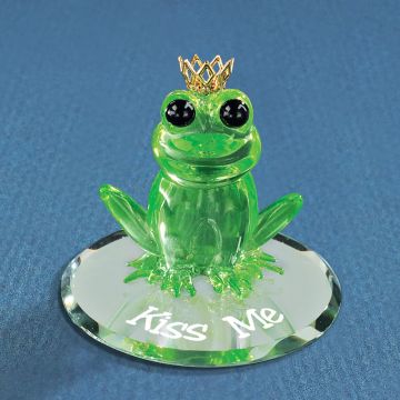 Glass Baron Frog, Kiss Me Figurine
