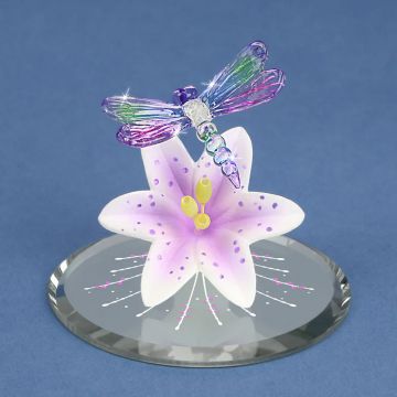 Glass Baron Dragonfly, Lavender Lily