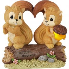 Precious Moments I'm Nuts About You - Squirrel Couple LED Figurine