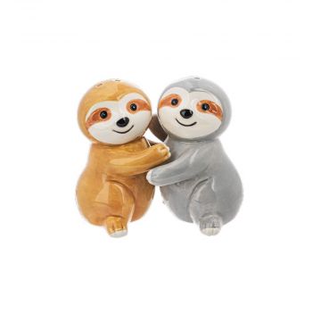 Ganz Sloths Hugging Salt & Pepper Shakers