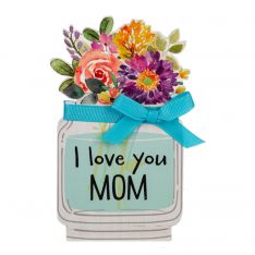 Ganz Hidden Message 2 pc Gift Card Holder "I Love You Mom"